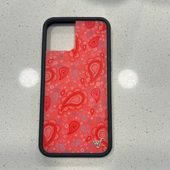 Wildflowers Accessories - Wildflower iPhone 12 or 12 Pro Case Pink Paisley